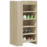 Vidaxxl Schuhschrank 52x37,5x100 cm Holzwerkstoff Sonoma-Eiche-farbig