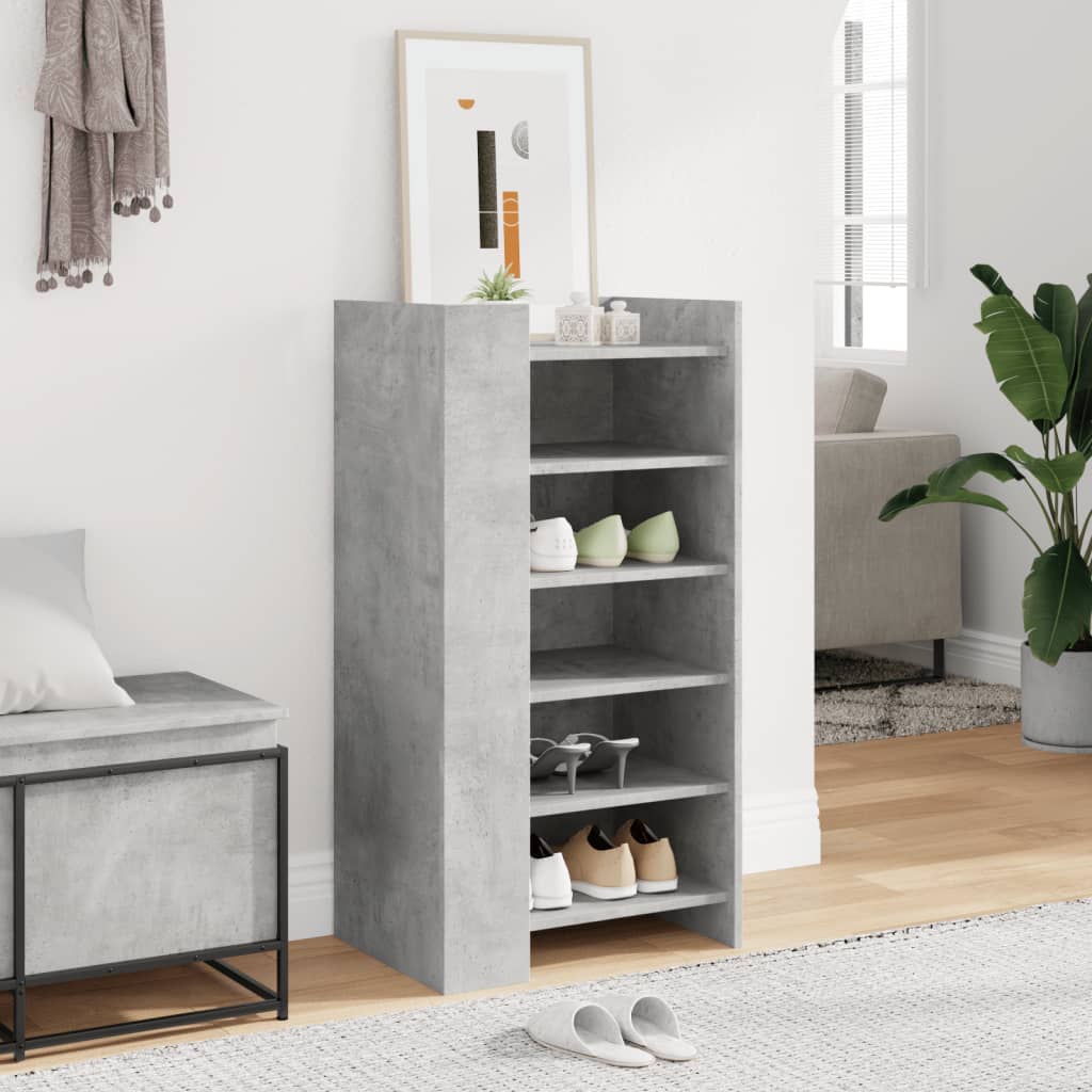 Vidaxx Schuhschrank 52x37,5x100 cm Holzwerkstoff betongrau