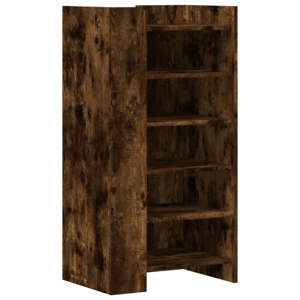 Vidaxx Schuhschrank 52x37,5x100 cm verarbeitetes Holz, geräucherte Eiche