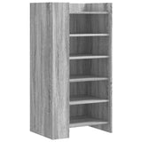 Gabinete de zapatos Vidaxl 52x37.5x100 cm de madera propiedad de madera gris ok