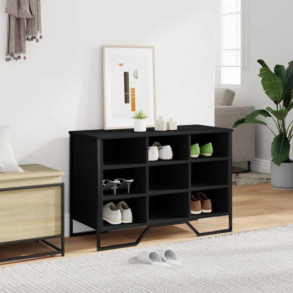 Vidaxx Schuhschrank 90x38x61,5 cm verarbeitetes Holz schwarz
