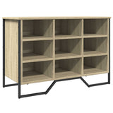 Vidaxl Schong Cabinet 90x38x61.5 cm Propertéiert Holz Sonoma faarweg