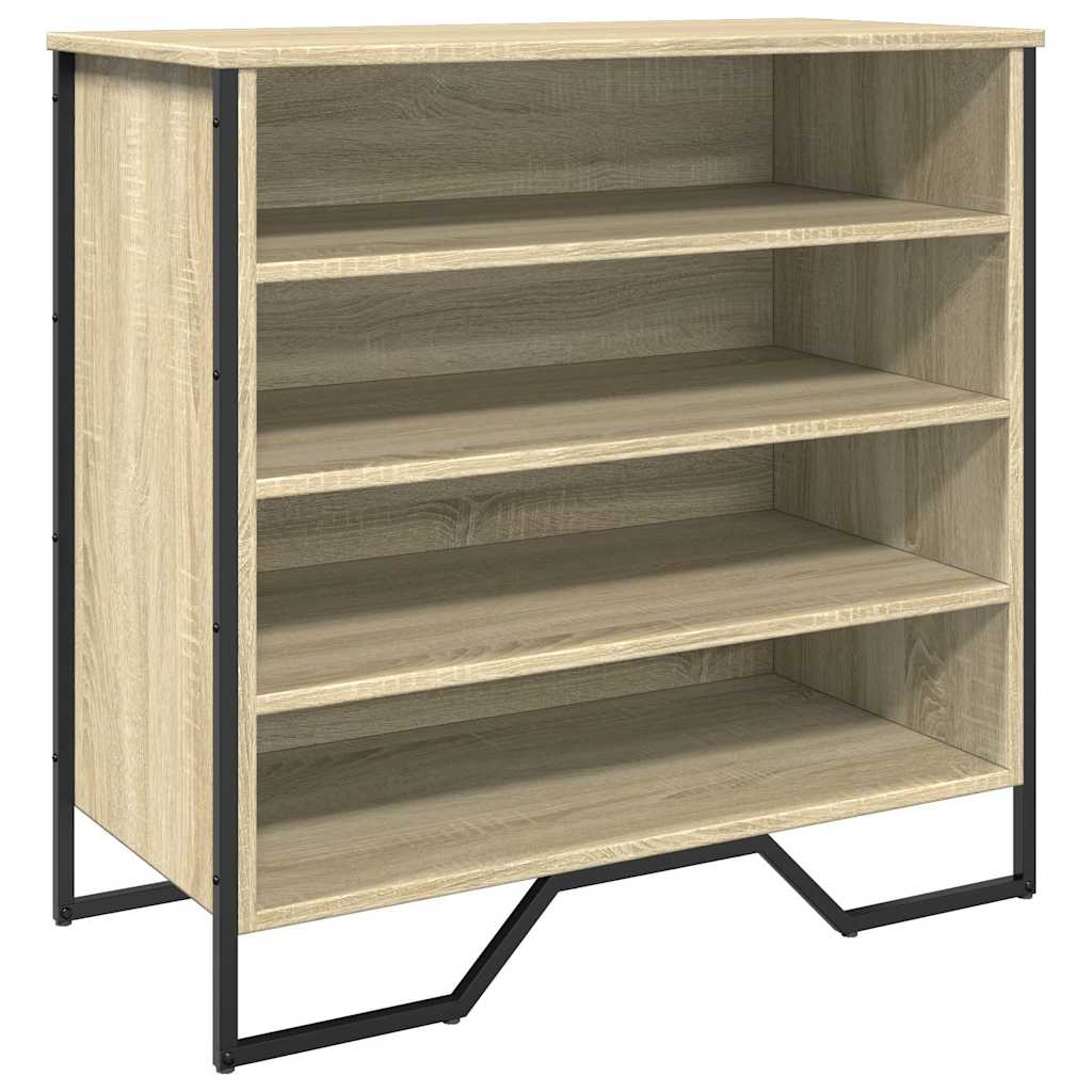 VidaXL Schuhschrank 80x38x78 cm Holzwerkstoff Sonoma-Eiche