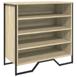 VidaXL Schuhschrank 80x38x78 cm Holzwerkstoff Sonoma-Eiche