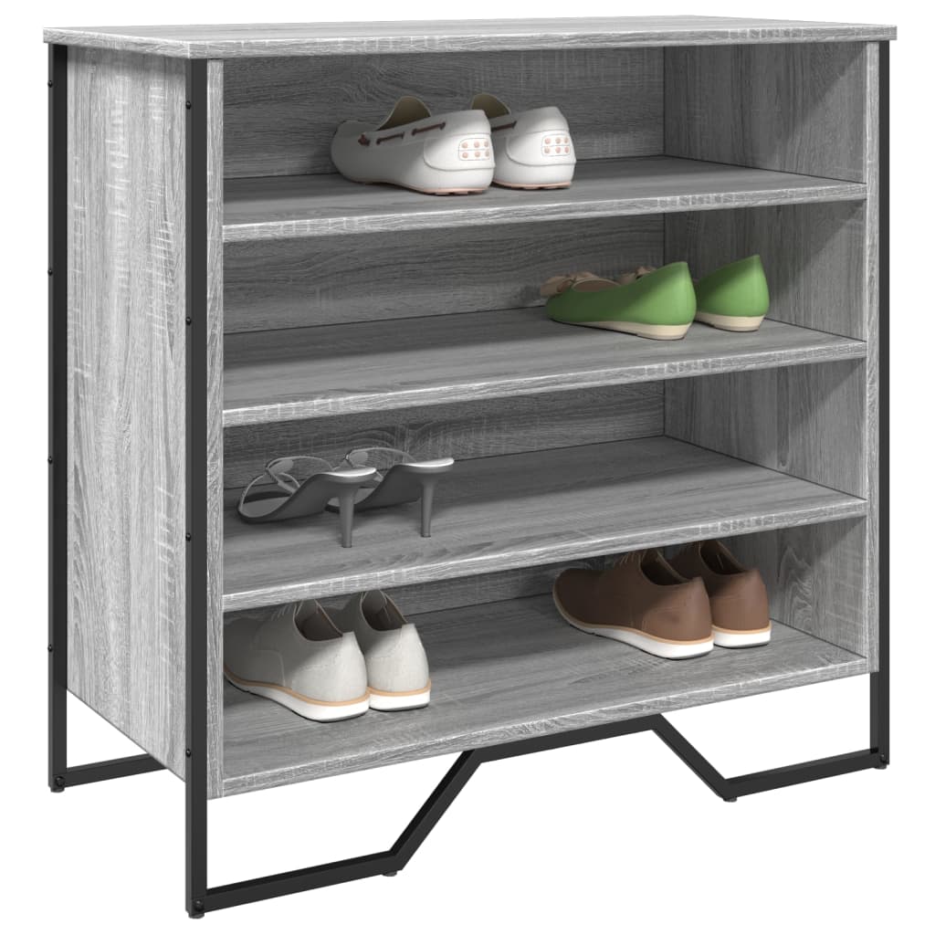 Vidaxx Schuhschrank 80x38x78 cm, Holzwerkstoff, Sonoma-Eiche grau