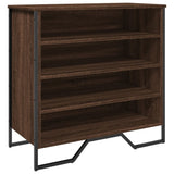 VidaXL shoe cabinet 80x38x78 cm Properted wood brown oak -colored