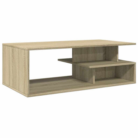 Vidaxl salontafel 102x55x35 cm bewerkt hout sonoma eikenkleurig