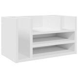 Vidaxx Schreibtisch-Organizer 44,5 x 24 x 25 cm, Holzwerkstoff weiß