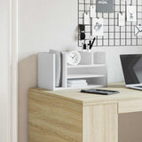 Vidaxx Schreibtisch-Organizer 44,5 x 24 x 25 cm, Holzwerkstoff weiß