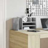 Vidaxx Schreibtisch-Organizer 44,5 x 24 x 25 cm, Holzwerkstoff, Betongrau