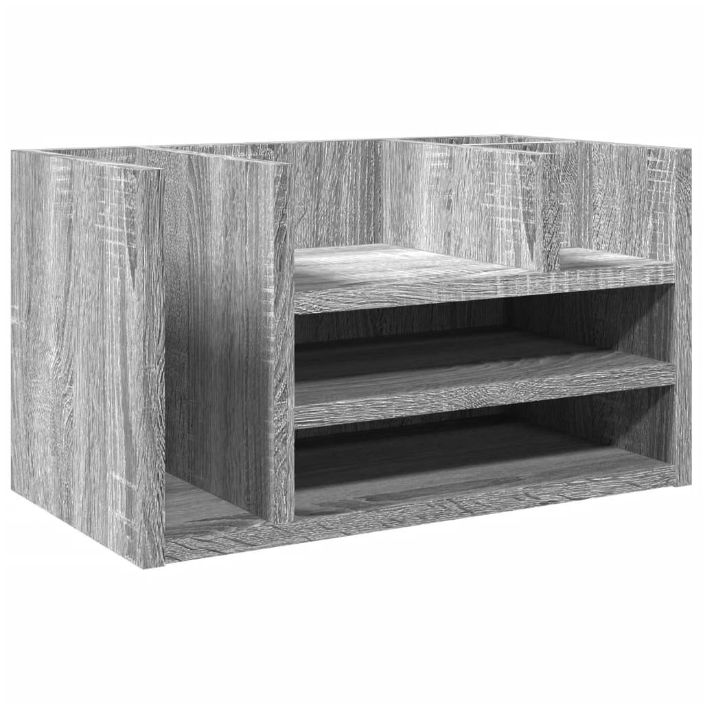 Vidaxx Schreibtisch-Organizer 44,5 x 24 x 25 cm, Holzwerkstoff, graue Sonoma-Eiche