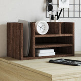 Vidaxx Schreibtisch-Organizer, 44,5 x 24 x 25 cm, Holzwerkstoff, braune Eichenfarbe