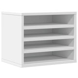 Vidaxx Schreibtisch-Organizer 36 x 26 x 29,5 cm, Holzwerkstoff weiß