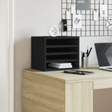 Vidaxx Schreibtisch-Organizer 36x26x29,5 cm verarbeitetes Holz schwarz