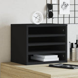 Vidaxx Schreibtisch-Organizer 36x26x29,5 cm verarbeitetes Holz schwarz