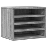 Vidaxxl Schreibtisch-Organizer, 36 x 26 x 29,5 cm, Holzwerkstoff, graue Sonoma-Eiche