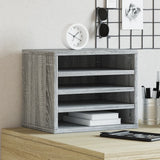 Vidaxxl Schreibtisch-Organizer, 36 x 26 x 29,5 cm, Holzwerkstoff, graue Sonoma-Eiche