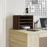 Vidaxx Schreibtisch-Organizer 36 x 26 x 29,5 cm, fertiges Holz, braune Eiche