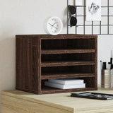 Vidaxl Bureau Organizer 36x26x29.5 cm Colore in rovere marrone in legno