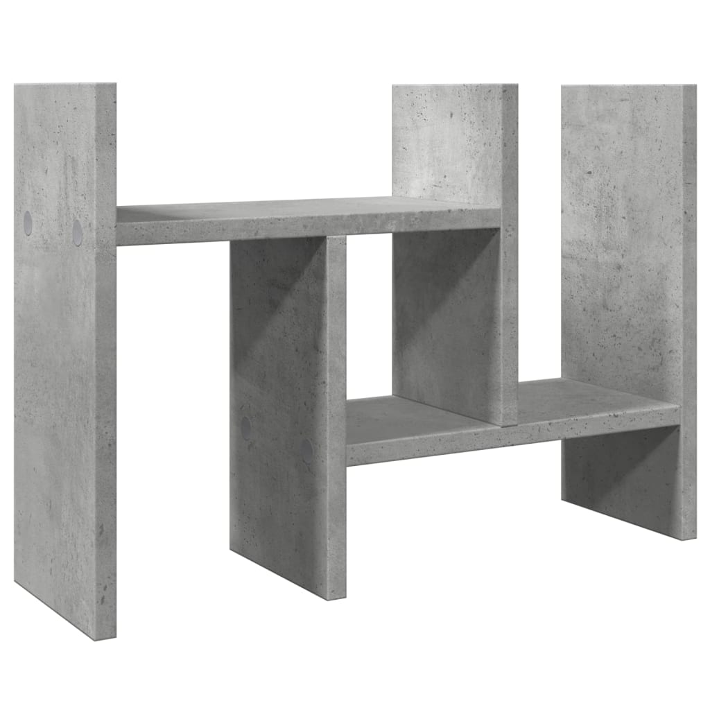 Vidaxx Schreibtisch-Organizer 34,5 x 15,5 x 35,5 cm, Holzwerkstoff, Betongrau