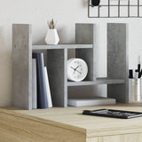 Vidaxx Schreibtisch-Organizer 34,5 x 15,5 x 35,5 cm, Holzwerkstoff, Betongrau
