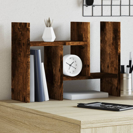 Vidaxx Schreibtisch-Organizer 34,5 x 15,5 x 35,5 cm, Holz, eichenfarben geräuchert