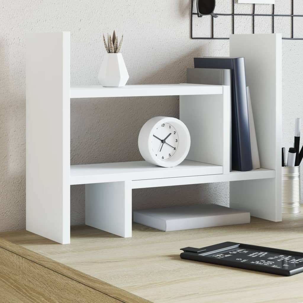 Vidaxl Bureau Organizer 38.5x17x39 cm de madera procesada blanca