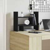 Vidaxx Schreibtisch-Organizer 38,5 x 17 x 39 cm, lackiertes Holz schwarz