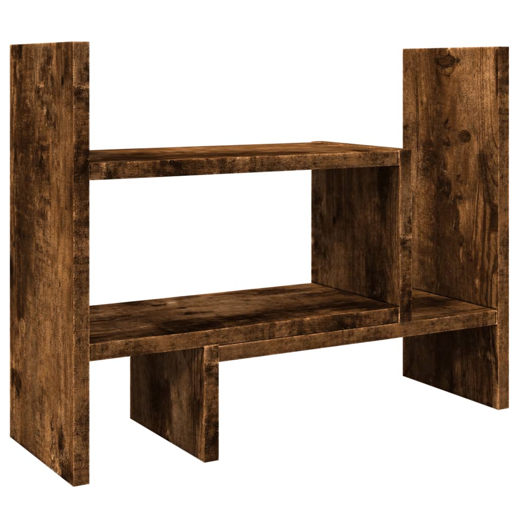 Vidaxx Schreibtisch-Organizer 38,5 x 17 x 39 cm, verarbeitetes Holz, Farbe geräucherte Eiche