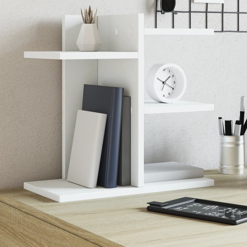 Vidaxl Bureau Organizer 42x21.5x42 cm Bianco in legno elaborato