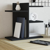 Vidaxx Schreibtisch-Organizer 42 x 21,5 x 42 cm, lackiertes Holz schwarz