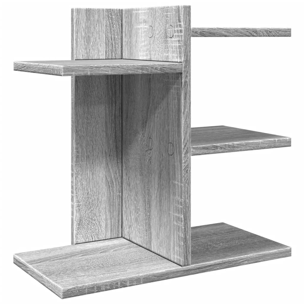 Vidaxx Schreibtisch-Organizer 42 x 21,5 x 42 cm, Holzwerkstoff, graue Sonoma-Eiche