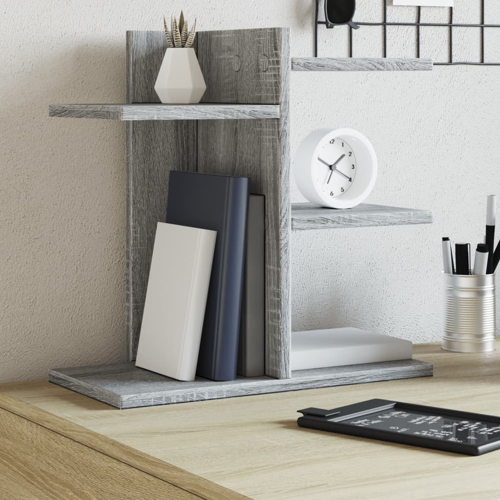 Vidaxx Schreibtisch-Organizer 42 x 21,5 x 42 cm, Holzwerkstoff, graue Sonoma-Eiche
