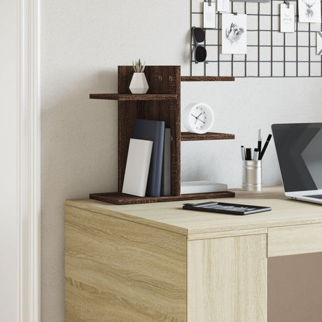 Vidaxx Schreibtisch-Organizer 42 x 21,5 x 42 cm, fertiges Holz, braune Eiche