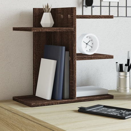 Vidaxx Schreibtisch-Organizer 42 x 21,5 x 42 cm, fertiges Holz, braune Eiche