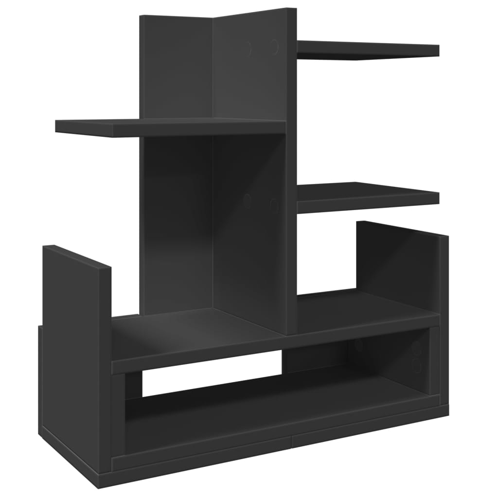 Vidaxx Schreibtisch-Organizer 49x20x52,5 cm verarbeitetes Holz schwarz