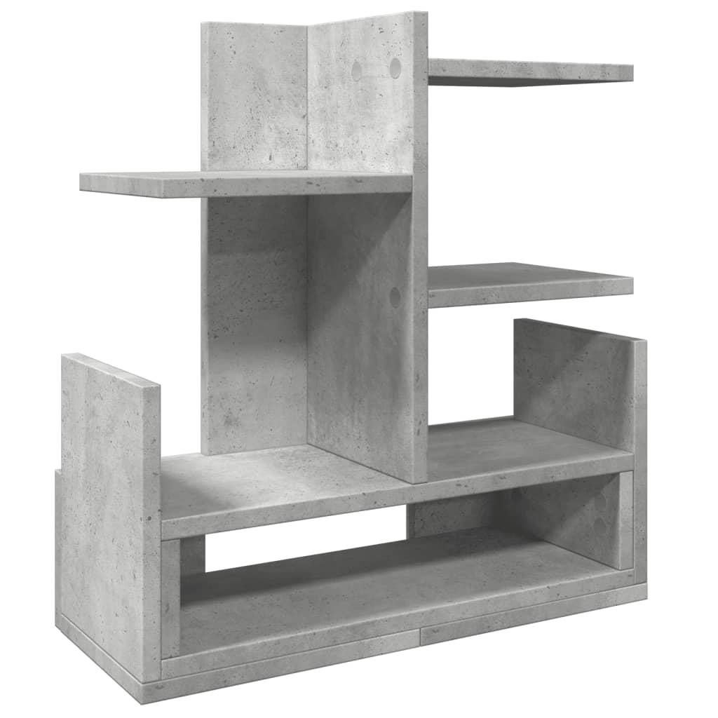 Vidaxx Schreibtisch-Organizer 49 x 20 x 52,5 cm, Holzwerkstoff, Betongrau