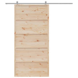 Porta scorrevole Vidaxl 100x208 cm Solid Pine