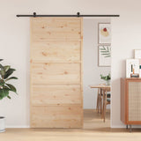 Vidaxx Schiebetür 100x208 cm massives Kiefernholz