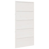 Vidaxl Porte coulissante 100x208 cm Pine solide blanc