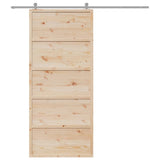 Vidaxx Schiebetür 90x208 cm massives Kiefernholz
