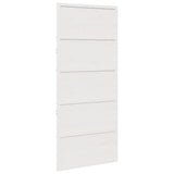 Vidaxx Schiebetür 90x208 cm Kiefer massiv weiß