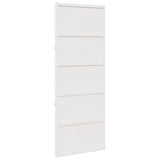 Vidaxx Schiebetür 80x208 cm Kiefer massiv weiß