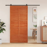 Vidaxx Schiebetür 100x208 cm massives Kiefernholz, waschbraun