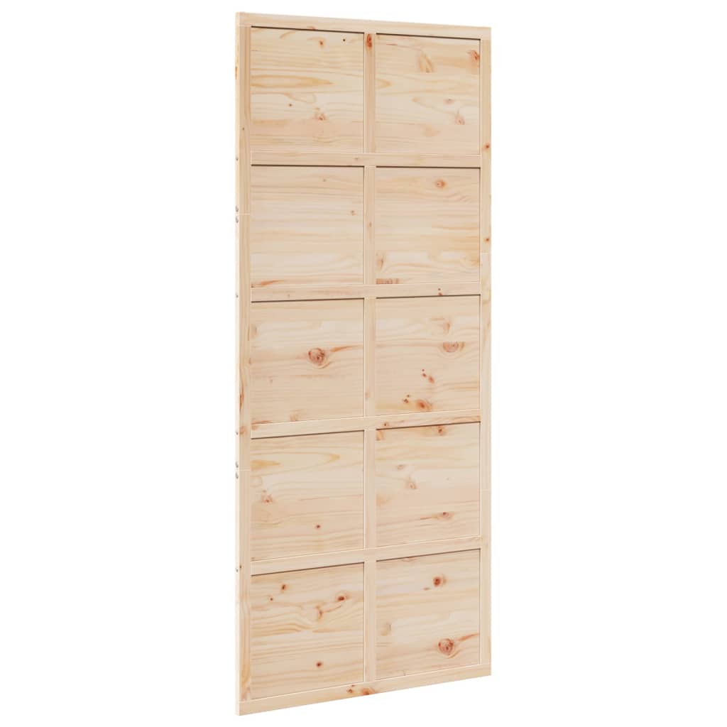 Vidaxx Schiebetür 90x208 cm massives Kiefernholz