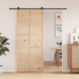 Vidaxx Schiebetür 90x208 cm massives Kiefernholz