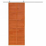 Vidaxx Schiebetür 80x208 cm massives Kiefernholz, waschbraun