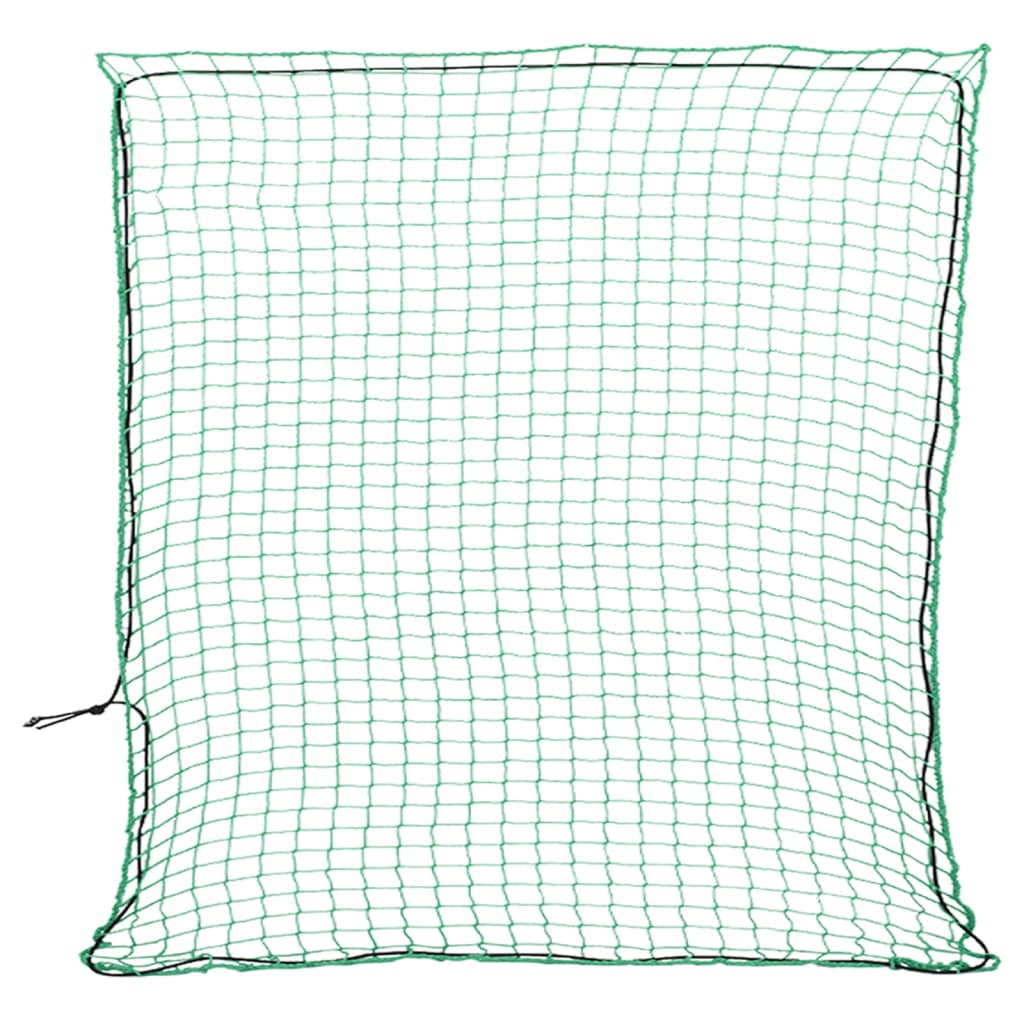 Vidaxx Anhängernetz elastisches Seil 3x3 m Polypropylen grün