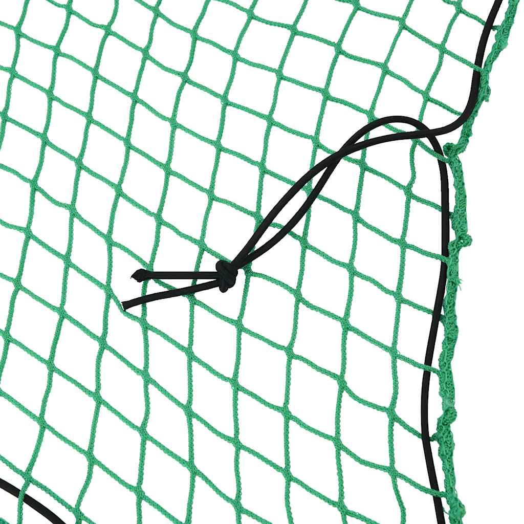 Vidaxx Anhängernetz elastisches Seil 5x3 m Polypropylen grün
