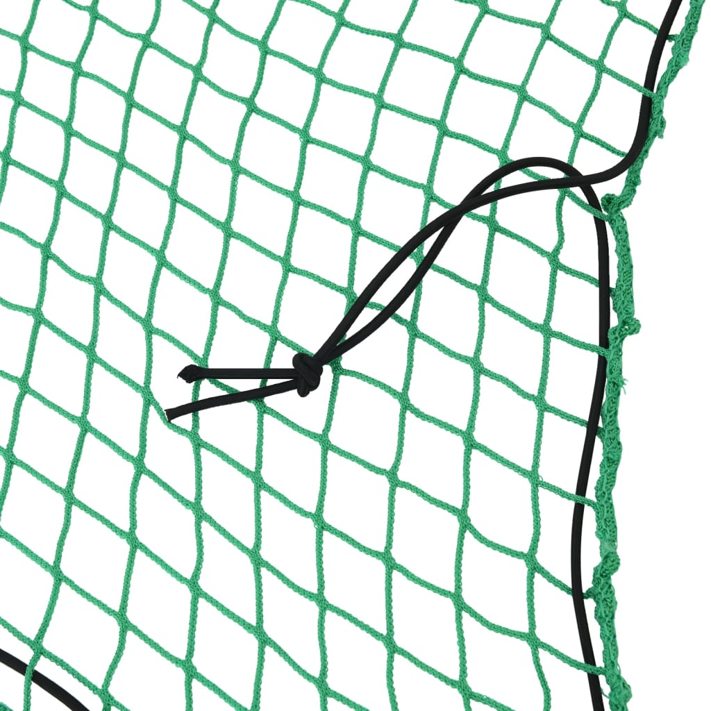 Vidaxl aanhangwagennet elastisch touw 7x3,5 m polypropeen groen